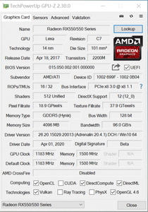 Tarjeta Gráfica de Escritorio RX550 4G 128 Bit GDDR5 Nueva y a Buen Precio - Product Image 5