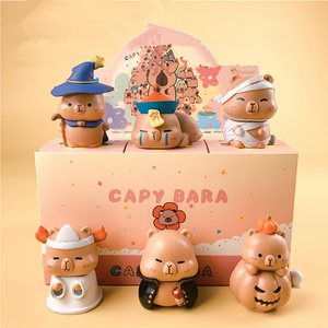 Mini Taille Cos Aliments pour Animaux Fruits Ver. Figurine d'anime Capybara, boîte mystère à l'aveugle, jouet attrapeur, boîte à œufs Gachapon, jeu de <span class=keywords><strong>prix</strong></span>, jouets - Product Image 5