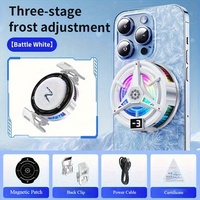 Nouveau téléphone de jeu ventilateur de refroidissement rvb atmosphère éclairage téléphone accessoires de jeu Clip magnétique 3 vitesses refroidisseur ventilateur radiateur