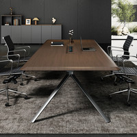Table de conférence extensible en bois de luxe au design moderne, durable, nouveau modèle, mobilier de bureau commercial. Aucun avis pour le moment.