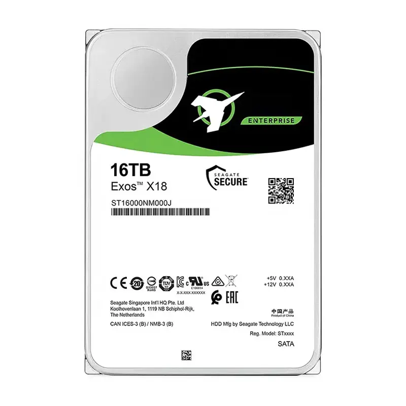 Nuevo para Exos 16TB Enterprise HDD X18 SATA 7,2 RPM 256MB 3,5 "disco duro interno ST16000NM000J