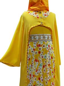 Robe de prière abaya pour enfants islamique musulmane fille robe longue mode musulmane filles - Product Image 5