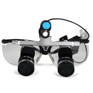 Dental Magnifying Glass 3.5-5.5x Frame Mounted <b>Led</b> <b>Light</b> Portable Medical Optical Lenses For Oral Therapy - Product Image 1