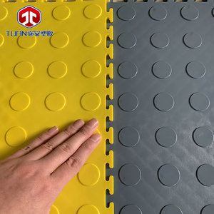 Tuan Interlocking PVC Flooring Industrial Wear Resistant Mats Indoor Rectangle Textured - Product Image 1