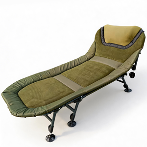 Extra Large Folding <b>Camping</b> Cot 180KG Load Adjustable Height for Outdoor Hunting Fishing - Product Image 2