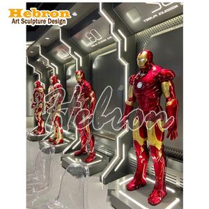 Statua di Iron Man, Spider-Man, <span class=keywords><strong>Hulk</strong></span> <span class=keywords><strong>Marvel</strong></span> in Fibra di Vetro, Consegna Rapida, Decorazione per Cinema e Centri Commerciali, Economica e di Buona Qualità - Product Image 3