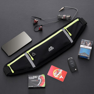 Sac banane unisexe personnalisé pour le sport et les activités de plein air, nouveau modèle mini, en nylon imperméable avec fermeture éclair, motif logo, pour le rangement de téléphone de course - Product Image 5