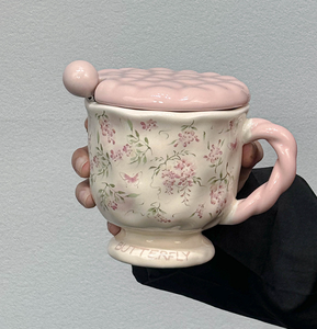 Tazza <span class=keywords><strong>Disney</strong></span> con stampa floreale retrò, tazza in ceramica premium, tazza <span class=keywords><strong>da</strong></span> caffè <span class=keywords><strong>da</strong></span> ufficio <span class=keywords><strong>da</strong></span> donna di grande capacità, sostenibile, lavabile in lavastoviglie - Product Image 3