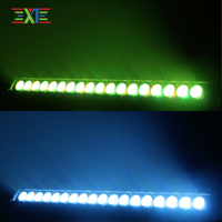 Professionelles RGBWA DMX512 Wandfluter-Set 18 Stück 6-in-1 IP65 Wasserdichte LED-Leisten 200W Hochzeits-/Bühnen-/Partybeleuchtung Nahtlose Farbgebung