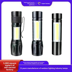 Lampe torche LED rechargeable transfrontalière ultra-lumineuse avec zoom longue portée, portable, en alliage d'aluminium, pour le camping - Product Image 2