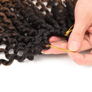 Extensiones de Cabello Sintético Rizado de 18 Pulgadas, Estilo <span class=keywords><strong>Passion</strong></span> Twist, Color Ombre, para Mujeres Negras - Product Image 3