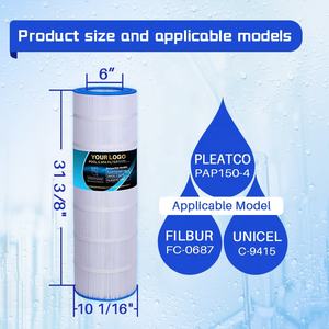 Compatible CC150 CCRP150 C-9415 R173216 59054300 FC-0687 160317 160355 160352 <span class=keywords><strong>filtre</strong></span> de <span class=keywords><strong>piscine</strong></span> <span class=keywords><strong>hors</strong></span> <span class=keywords><strong>sol</strong></span> - Product Image 2