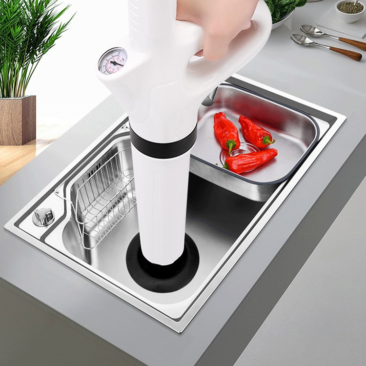 Измеритель давления в режиме реального времени, инструменты для удаления дренажных труб с белым воздушным давлением, Плунжер для унитаза