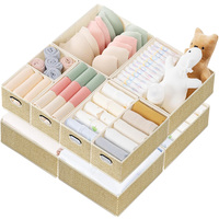 Boîte de rangement pliable en tissu, organiseur de tiroir, bac de rangement carré pour vêtements, pour placard, chambre, maison