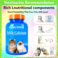 Tabletas de Calcio en Leche AINA Más Vendidas, Vitamina D3, Complejo de Vitaminas B para Gatos - Absorción Rápida, Salud Articular, Densidad Ósea, Inmunidad