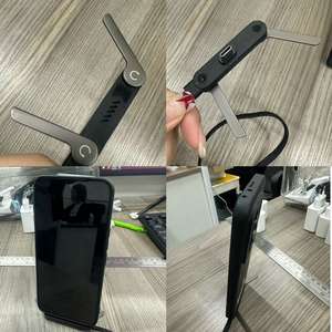 <span class=keywords><strong>2026</strong></span>年新型 240W 5A ナイロン編み込みケーブル スマホホルダー付き データ転送 480Mbps 2-in-1 急速充電ケーブル スマホ17ゲーマー向け - Product Image 2