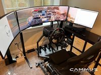 Support d'écran pour chaise de jeu professionnelle en acier CAMMUS avec accessoires de simulateur de course pour utilisation à domicile sur PC