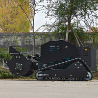 Mesin Pemotong Rumput Robot Nirkabel Profesional untuk Industri dan DIY, Desain Terbaru, Zero Turn Crawler, Pemotong Rumput Kebun