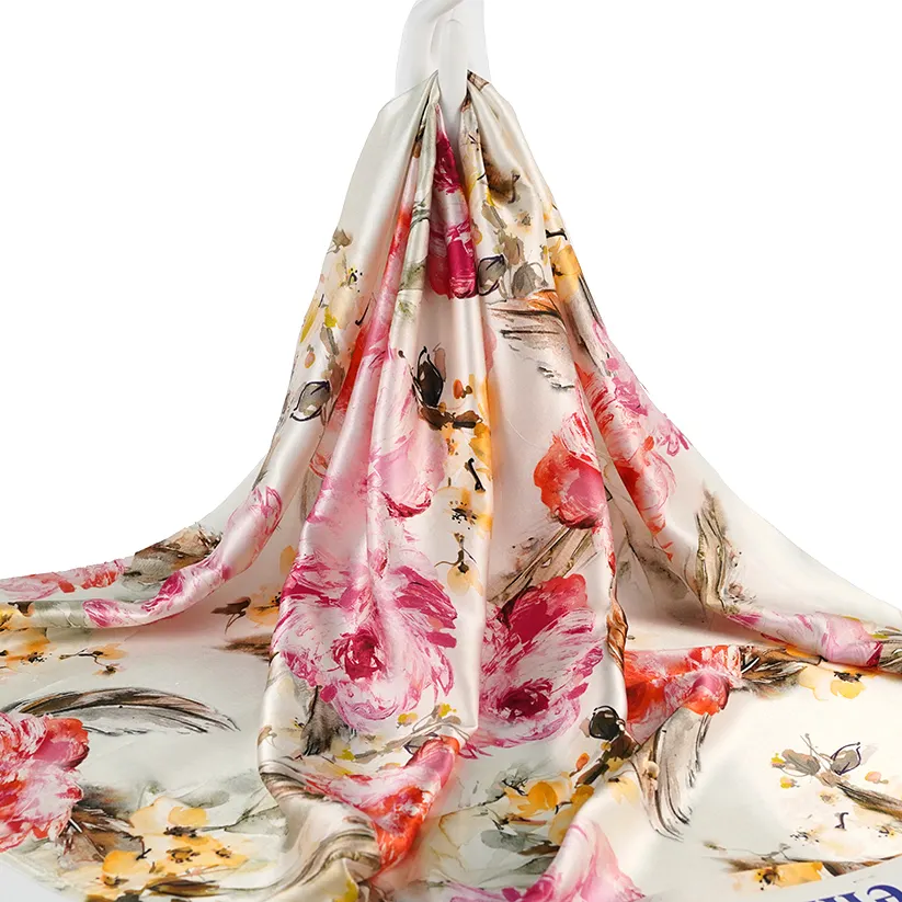 Wholesale price most fashionable Italian designs mulberry silk chiffon digital print for lady's skirt