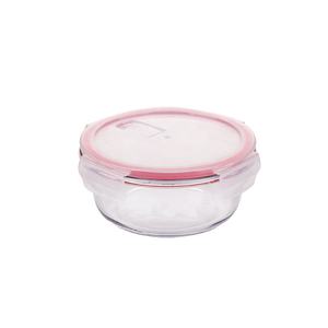 Preparazione Pasto di Vuoto 3Pcs Set Rotonda Impilabile Cucina di Alta Vetro Borosilicato Contenitore di Conservazione Degli Alimenti Con Coperchio di Aspirazione In Plastica - Product Image 4