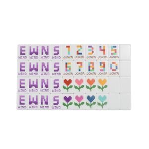 Nouvelles tuiles de mahjong de style américain, fabriquées à la main, en acrylique, avec des chiffres anglais, d'un fabricant américain de mahjong. - Product Image 5
