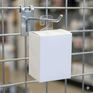 Ganchos de Exhibición Tipo J Resistentes con Adhesivo Termofusible, Material PET Transparente de 0.38mm de Grosor para Empaquetado y Exhibición en Comercios - Product Image 4