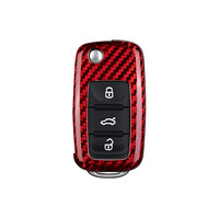Housse de clé de voiture pour VW MK5 NK6, housse de clé de voiture en Fiber de carbone, housse de clé en t-carbone
