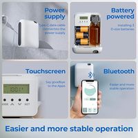 Diffuser Minyak Plastik Desktop Bertenaga Baterai, Dikendalikan Aplikasi, Tanpa Air, Dapat Diisi Ulang, Ramah Lingkungan, Perangkat Aroma Pemurni Udara