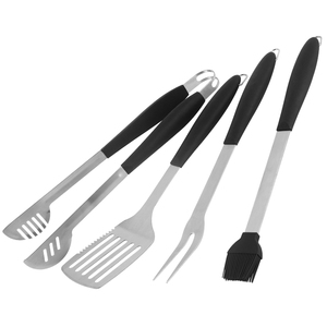 <span class=keywords><strong>Kit</strong></span> de Herramientas para <span class=keywords><strong>Barbacoa</strong></span> al Aire Libre, Juego de Herramientas Multifuncional de 4 Piezas, Espátula, Cepillo, Pinzas, Tenedor, Accesorios de Metal para Camping y <span class=keywords><strong>Barbacoa</strong></span> - Product Image 2