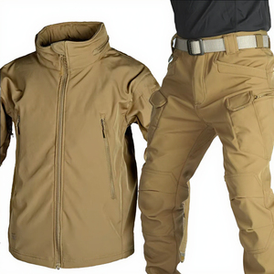 Traje Deportivo Táctico de Alta Calidad para Hombre, Estilo Soft-Shell, Impermeable, Transpirable, de Algodón Tejido para Otoño - Product Image 2