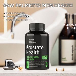 Cápsulas de Saw Palmetto para el Apoyo de la Próstata, Salud Masculina, 60 Cápsulas por Botella - Product Image 2
