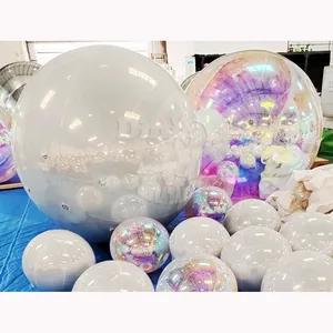 Bola de espejo reflectante inflable de gran oferta, bola decorativa inflable brillante grande para la venta