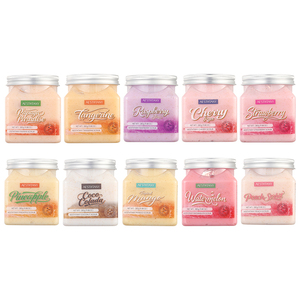 <span class=keywords><strong>Exfoliante</strong></span> Corporal Vegano <span class=keywords><strong>de</strong></span> Sal Marina con Melocotón y Mango, 280g, Marca Blanca en Existencia, <span class=keywords><strong>para</strong></span> Aclarar la Piel - Product Image 1