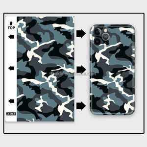 Vernice del fumetto camouflage smart phone copertura completa carta da parati riutilizzabile decalcomania del vinile 3D stampa adesivi in fibra di carbonio <span class=keywords><strong>per</strong></span> i telefoni - Product Image 2