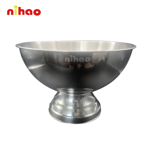 NIHAO - Cubitera de Acero Inoxidable de Lujo y Calidad Duradera, Cubitera Grande, Enfriador de Champán para Enfriar Botellas - Product Image 1