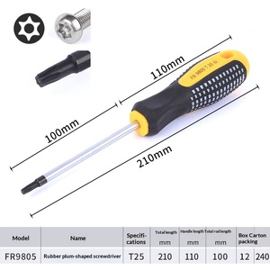 Manico per Cacciavite Fai-da-Te con Finitura Opaca, Forma <span class=keywords><strong>a</strong></span> Stella, Esagonale con Foro, T20 T15 T10 T25, Magnetico e Isolato, Manico Lungo - Product Image 4