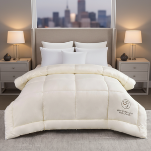 Edredón <span class=keywords><strong>de</strong></span> Lana para Cama, para Todas las Estaciones, 100% Lana Australiana Pura, Tamaño King, Edredón <span class=keywords><strong>de</strong></span> Lana <span class=keywords><strong>de</strong></span> Cordero - Product Image 1