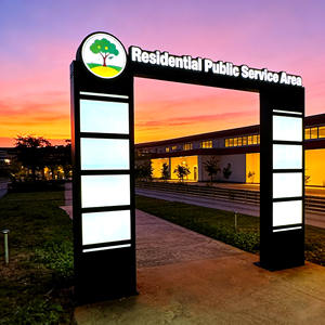 Letrero LED Personalizado de Fábrica, Letrero Publicitario de Alta Gama para Exteriores, Puertas, Rejas, Arco de Entrada para Eventos - Product Image 1