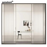 Portes intérieures modernes, salle de bain, douche, chambre à coucher, salle blanche, hôtel, bureau, maison coulissante en verre, autre en français