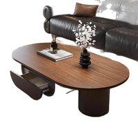 Table basse en bois massif, table basse en noyer, table de salon vintage, meubles design anciens, meubles de salon pour la maison