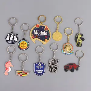 חדש עיצוב באיכות גבוהה מותג שם Keychain מותאם אישית מתכת מתנת קרפט 3D מפתח שרשרת