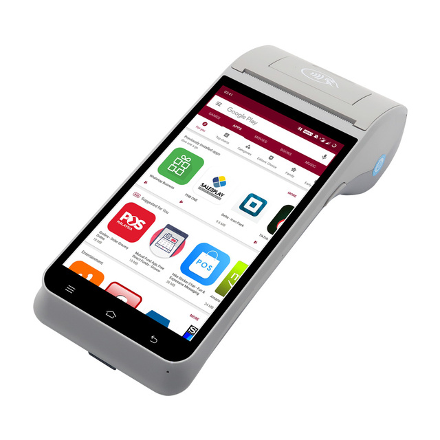 ZCS Z91 Android 11 Handheld Pos Terminal GMS NFC POS Mobile Pos Systems With Ticketing Printer