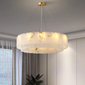 <span class=keywords><strong>Lustre</strong></span> <span class=keywords><strong>et</strong></span> suspensions modernes en <span class=keywords><strong>cuivre</strong></span> <span class=keywords><strong>et</strong></span> marbre avec LED intégrées, finition <span class=keywords><strong>blanc</strong></span> chaud, CRI 90 élevé, garantie 3 ans - Product Image 1