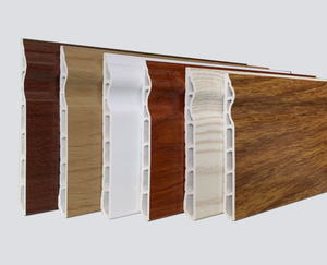 Vente directe usine : Plinthe <span class=keywords><strong>PVC</strong></span>, plinthe en plastique pour meuble domestique, accessoires de sol épaissis anti-humidité à grain de bois - Product Image 4