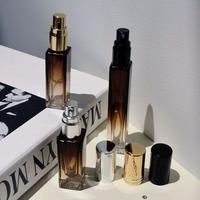Flacons de parfum carrés en verre premium, atomiseurs vides dégradés, 3ml 5ml 8ml 10ml 15ml, avec bouchons personnalisés, emballage en gros