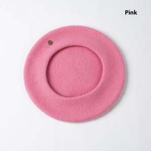 Boina de Lana para Niños, Otoño Invierno, Nueva Moda, Diseño Simple con Etiqueta Metálica Cosida, Cálida y Moderna - Product Image 6