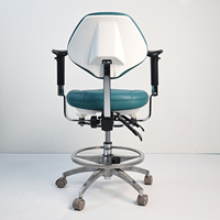 Tabouret médical dentaire réglable en hauteur, en acier inoxydable, moderne, pour hôpital, atelier, école, salon, pliable, avec mousse à mémoire de forme