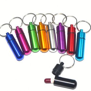 Boîte à pilules miniature en aluminium, étanche, pour la survie en plein air, avec logo personnalisé imprimé, étui pour médicaments, conteneur pour médicaments - Product Image 3