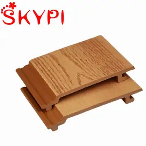 New Technology Upvc Wall Covering Wpc Exterior Wall Cladding Carved Wooden Wall Panel