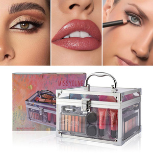 Palette de maquillage multifonctionnelle avec rouge à lèvres longue tenue, poudre de contour et fard à paupières imperméables - Vente en gros - Product Image 1